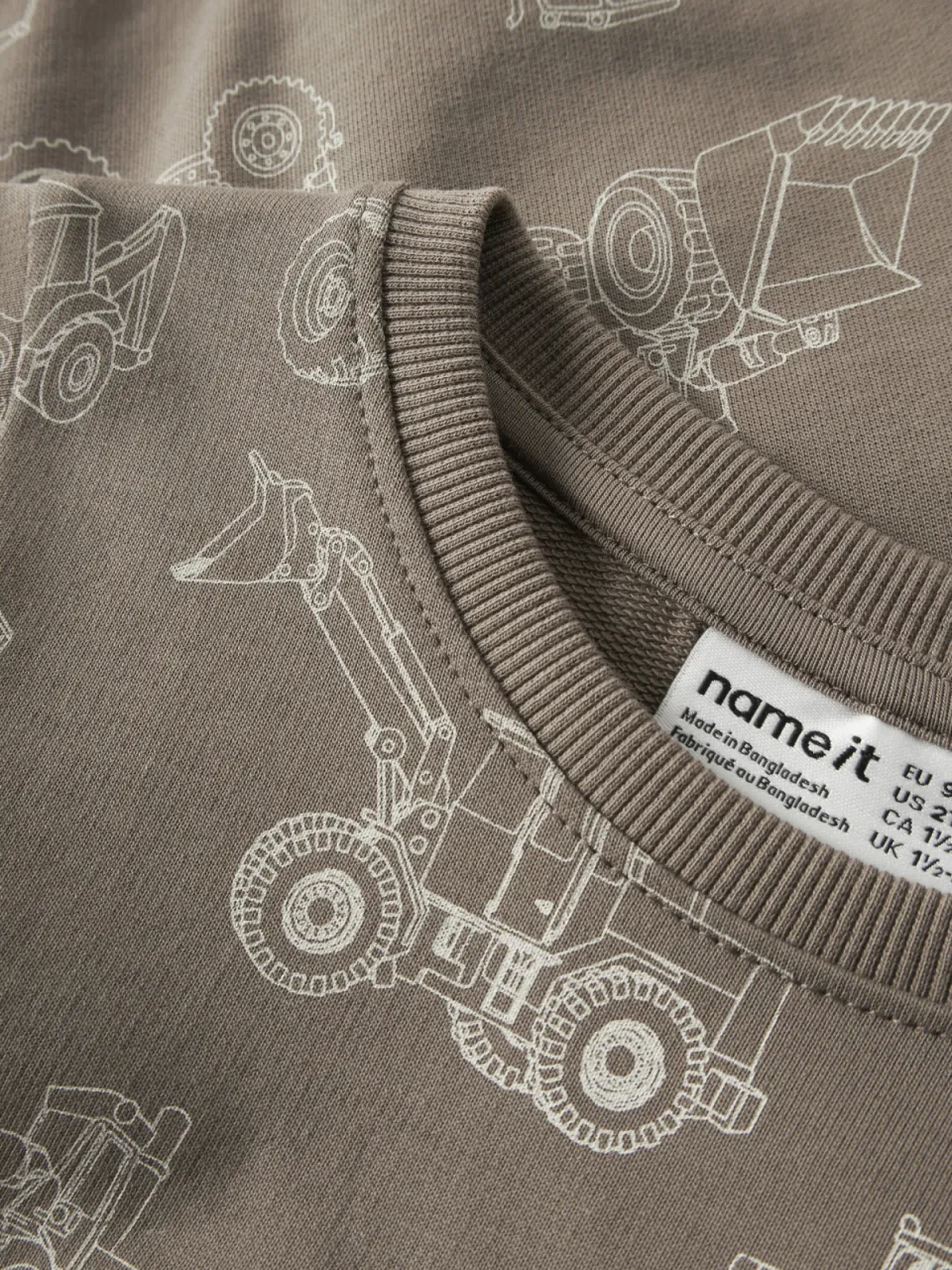 NAME IT MINI sweater lichtbruin, foto 3
