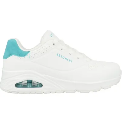 Skechers Uno Pop Back 177092 lage sneaker wit