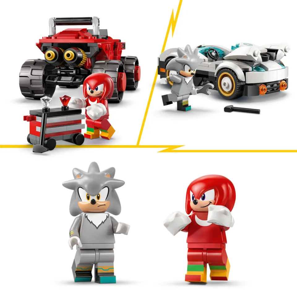 Lego Sonic the Hedgehog Silvers Auto vs. Knuckles' Monstertruck Speelgoed 77118, foto 7