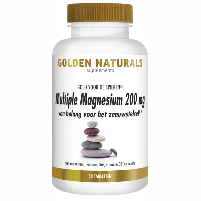 Golden Naturals Multiple Magnesium 200mg tabletten