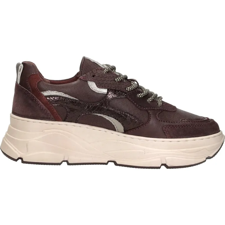 Sub55 sneakers laag bordeaux