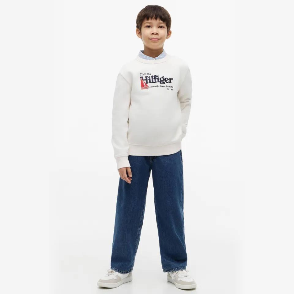 Tommy Hilfiger sweater met logo - wit