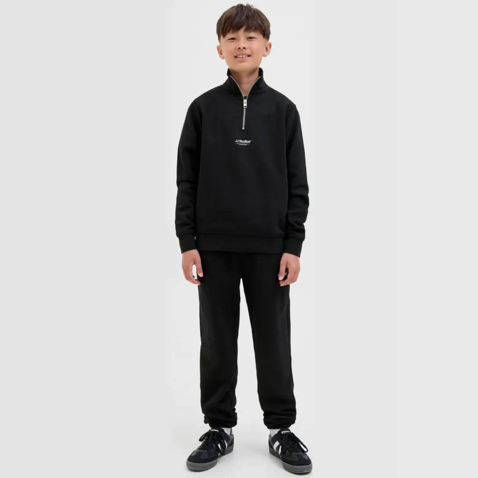 Jack & Jones Junior relaxed joggingbroek zwart