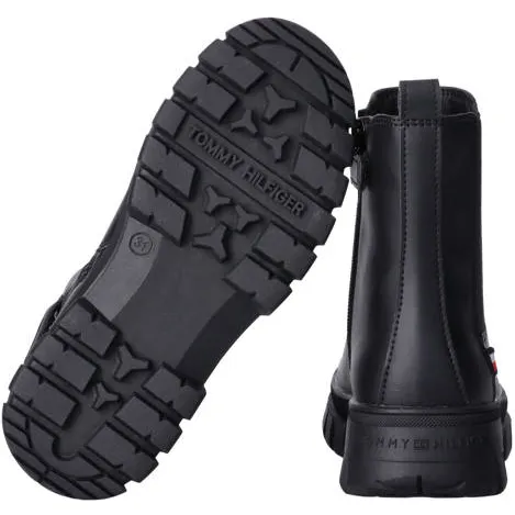 Tommy Hilfiger enkelboots met profielzool - zwart, foto 3