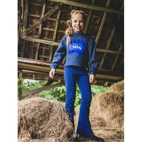 LOOXS little flared broek donkerblauw donkerblauw/zwart, foto 3