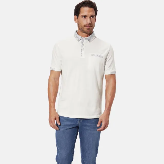 Babista regular fit polo Plus Size +FIT Collectie - wit
