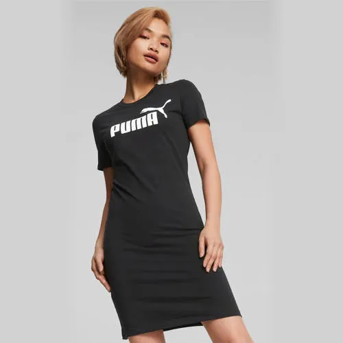 Puma ESS Slim Tee Dress t-shirtjurk zwart