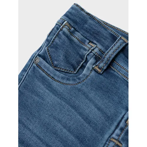 NAME IT MINI slim fit jeans NMMSILAS dark blue denim, foto 4