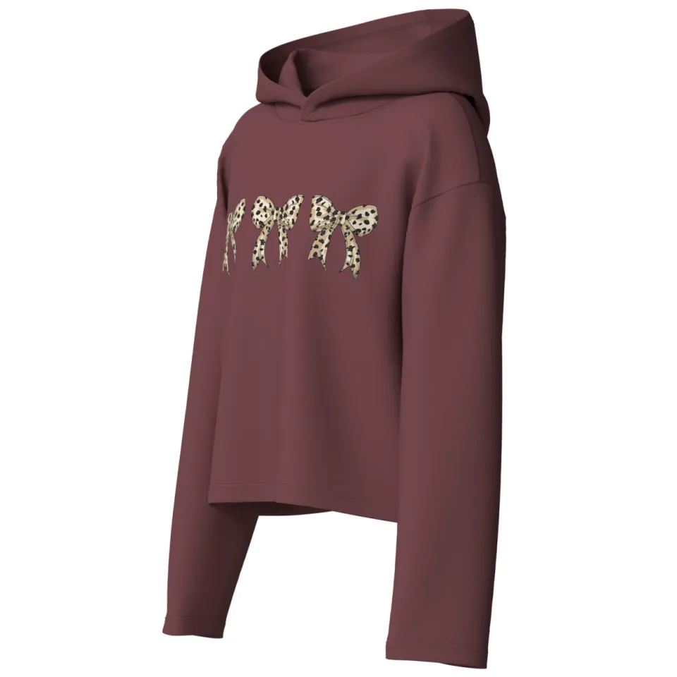 NAME IT KIDS oversized hoodie met print - roodbruin, foto 2