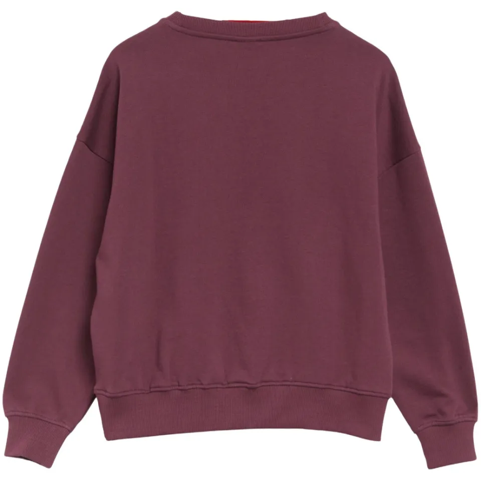 s.Oliver sweater met strass-steentjes - paars, foto 3