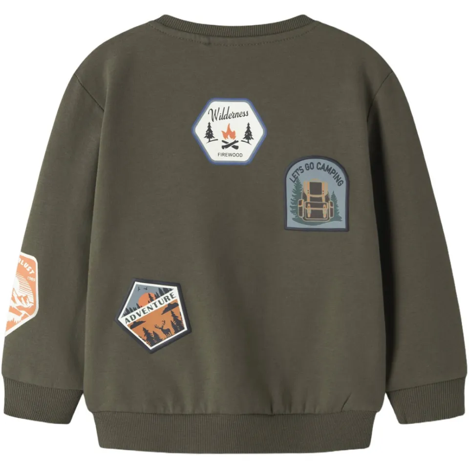 NAME IT Mole sweater olijfgroen, foto 3