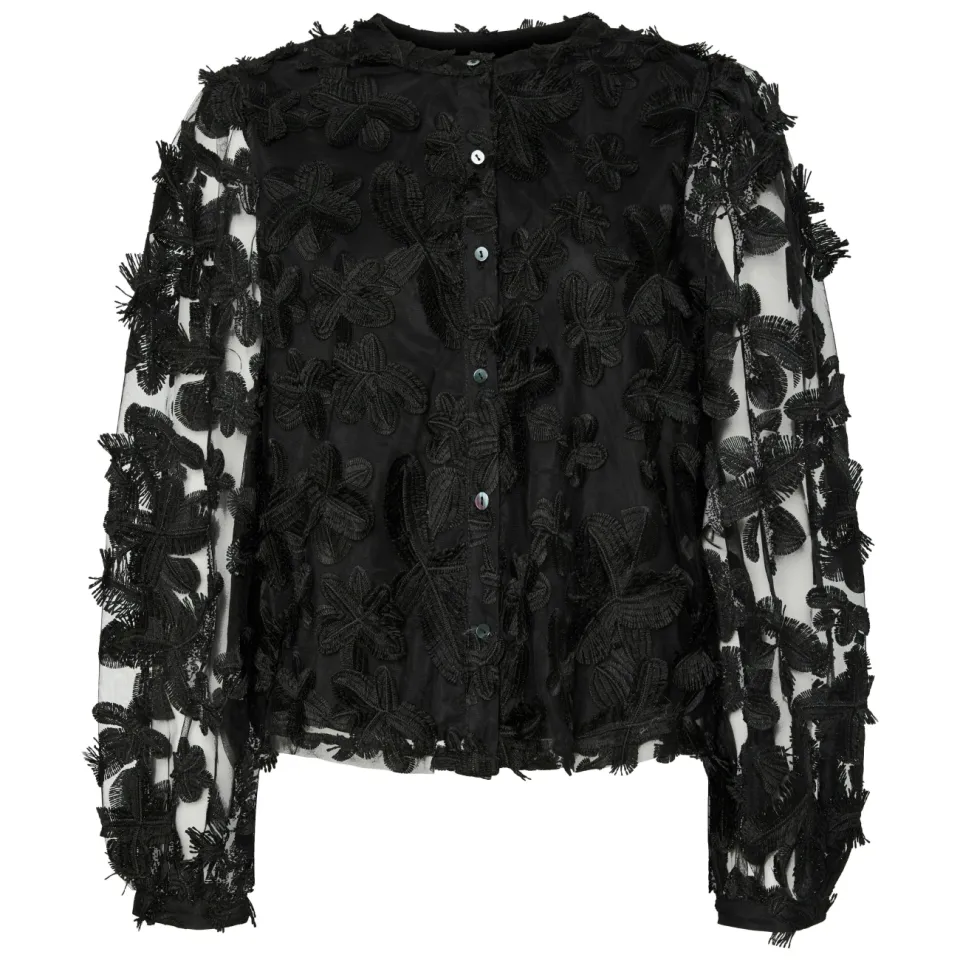 Yas Yaskarly blouse zwart, foto 2