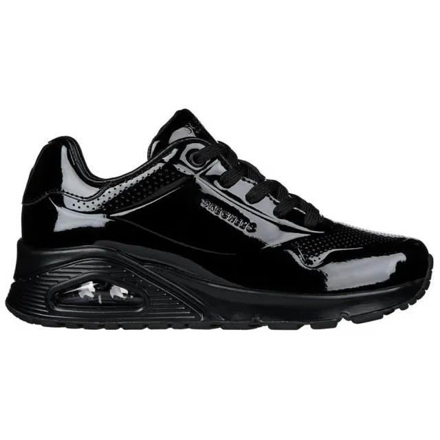 Skechers Uno Shiny One lage sneakers zwart