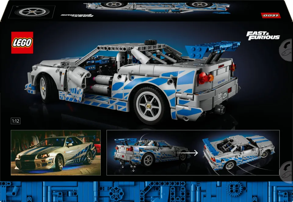 Lego Technic 2 Fast 2 Furious Nissan Skyline GT-R (R34) Auto 42210, foto 4