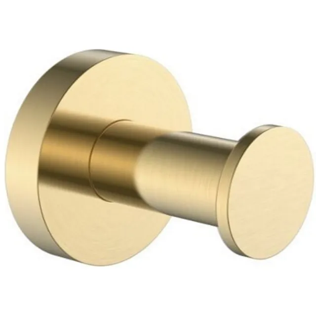 Sanilux Handdoekhaak Sanilux Mia Rond Geborsteld Goud (Per Stuk)