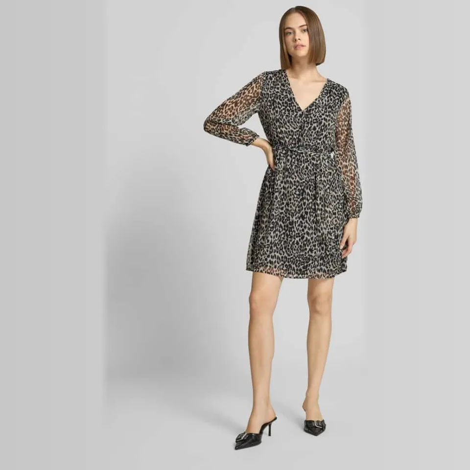 Only Cera blousejurk met luipaardprint zwart, foto 3
