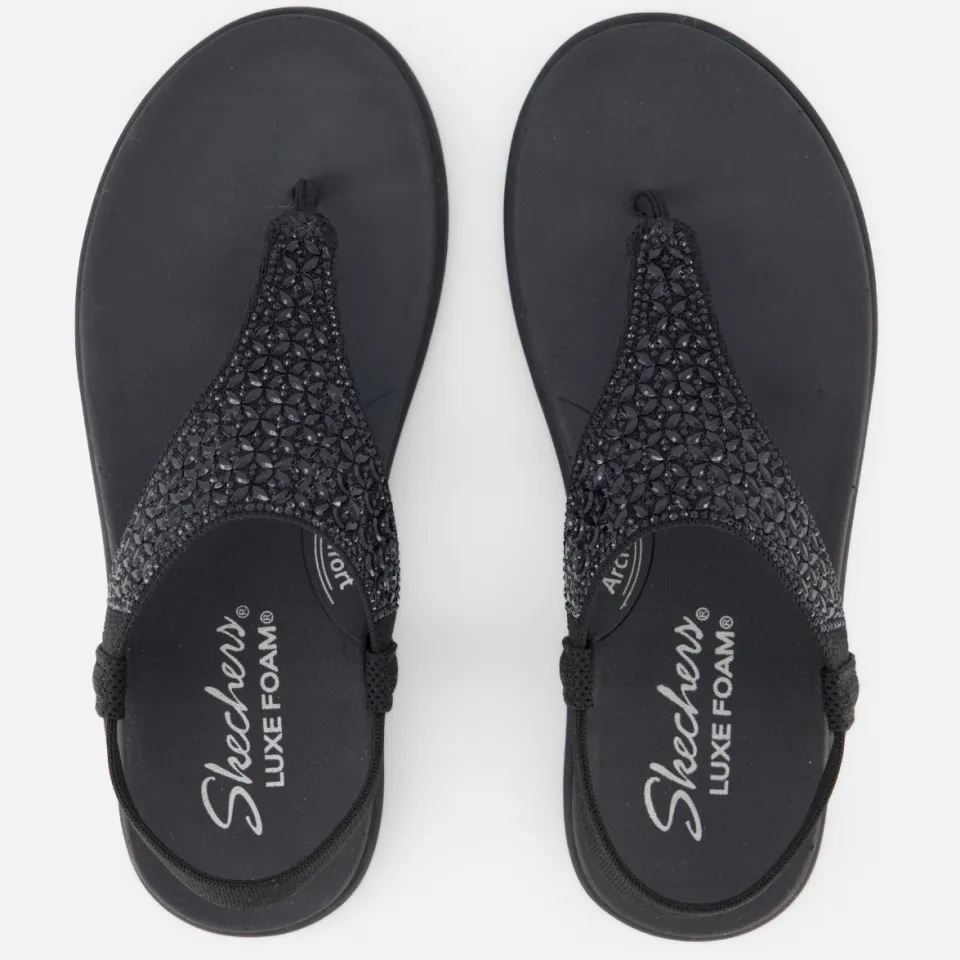 Skechers Meditation Luxe sandaal zwart, foto 5