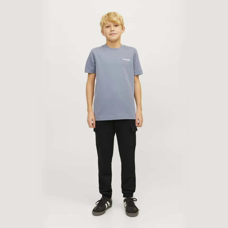Jack & Jones Junior relaxed fit cargobroek zwart