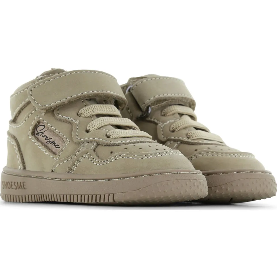 Shoesme leren sneakers taupe, foto 3