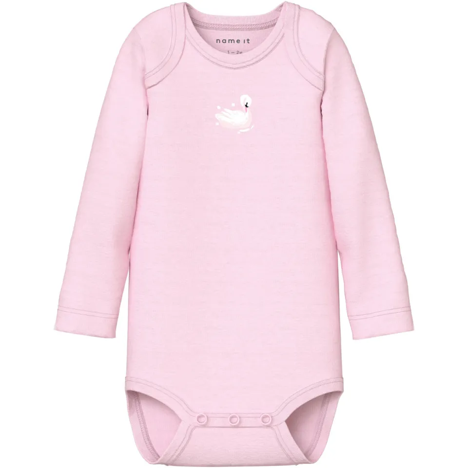 NAME IT BABY romper - lichtroze/blauw/roze (set van 3), foto 2