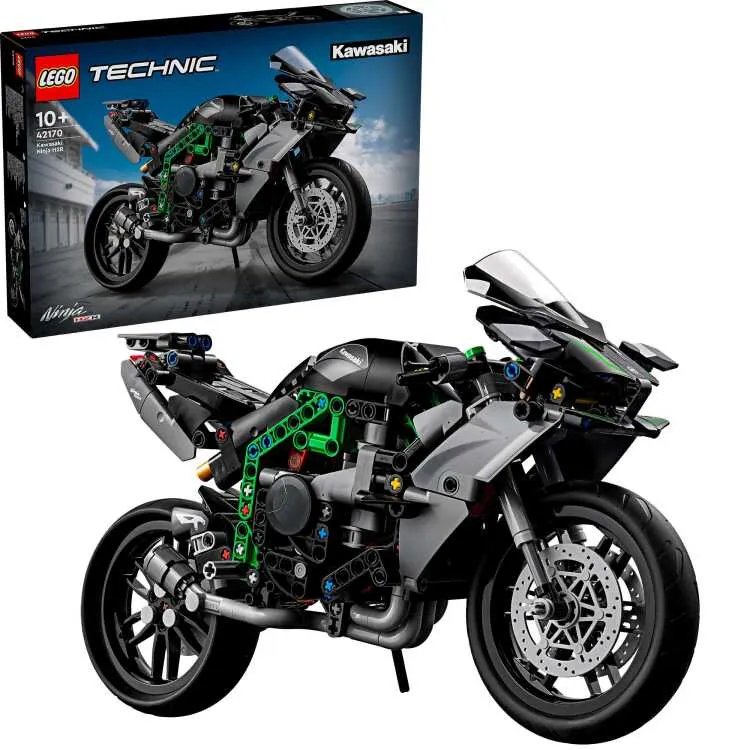 Lego Technic Kawasaki Ninja H2R motor Speelgoed Bouwpakket voor Kinderen en Tieners 42170 kawasaki ninja h2r motor 42170, foto 3