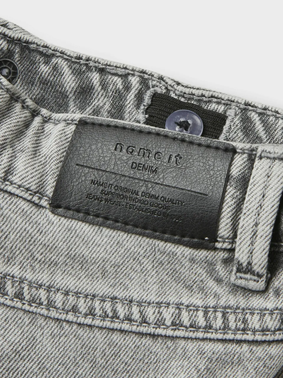 NAME IT KIDS wide leg jeans NKFROSE light grey denim, foto 3