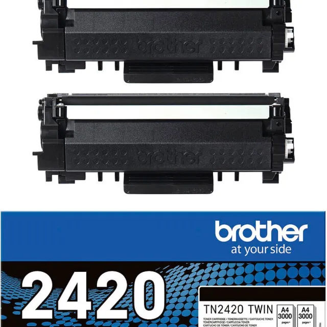 Brother TN-2420 Toner, zwart 2 pack