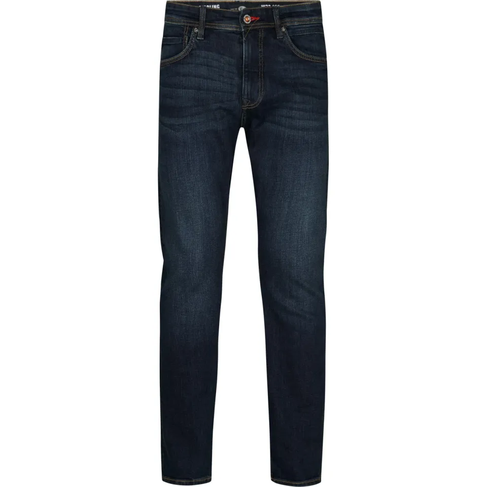 Petrol Industries STARLING straight leg jeans dark used donkerblauw, foto 2