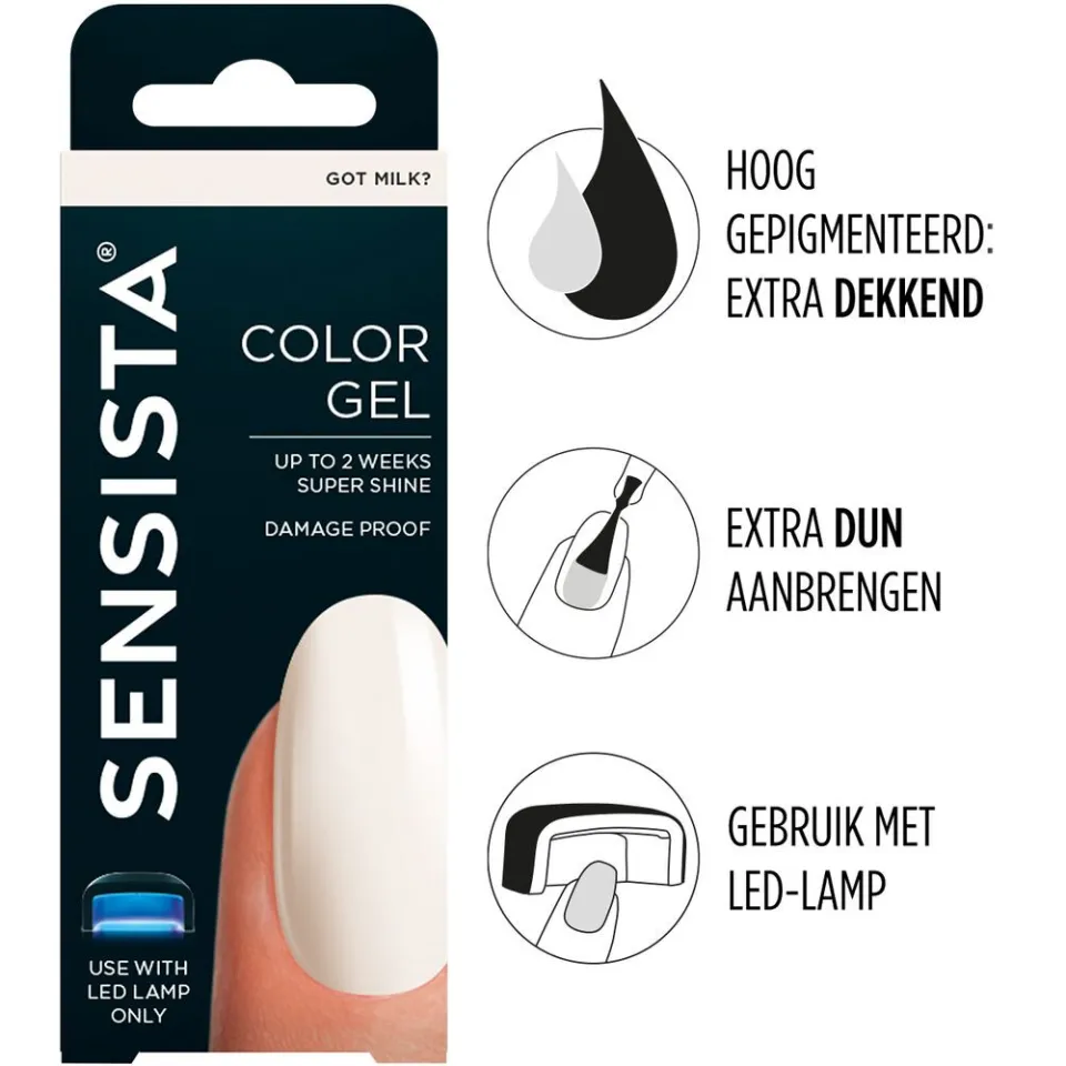 Sensista Color Gel Got Milk? gel nagellak roze, foto 3