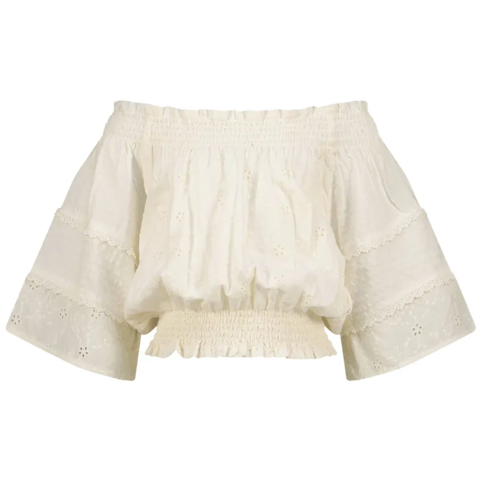 Vingino Lilianne off shoulder top wit, foto 2