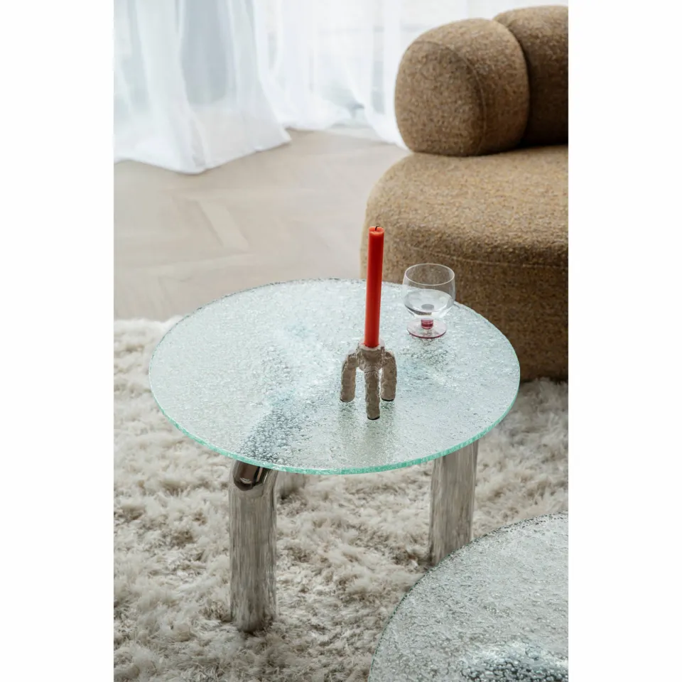 Dutchbone Marly bijzettafel zilver, foto 3
