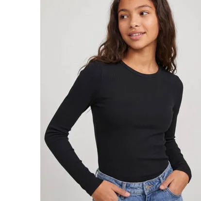 JJXX GIRL longsleeve zwart, foto 4
