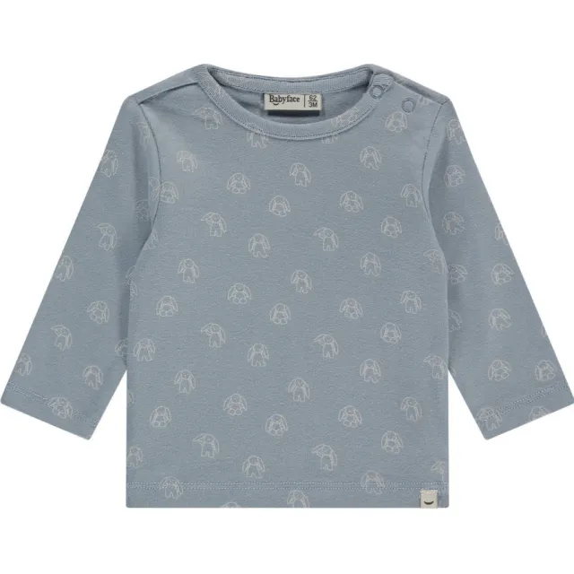 Babyface longsleeve blauw met print