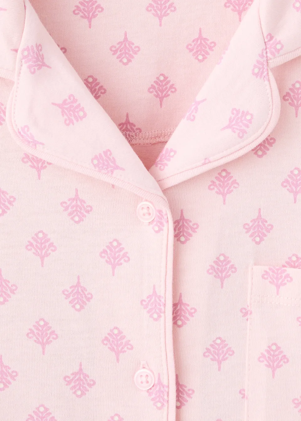 Mango pyjama met bloemenprint roze, foto 3