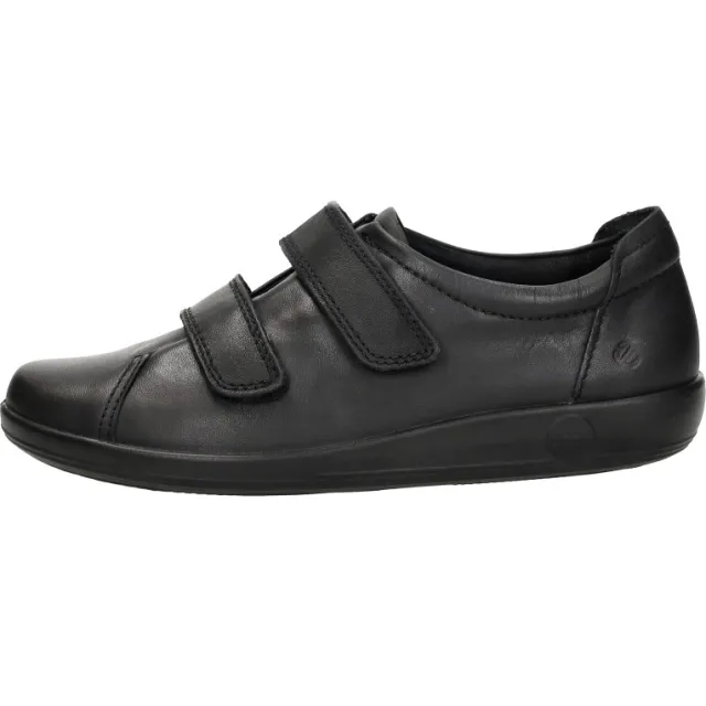 Ecco Soft 2.0 klittenbandschoen zwart, foto 2