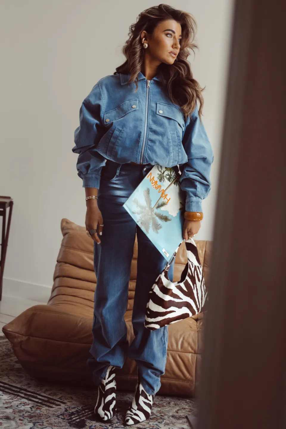 Studio AMAYA X Sofie Graafland straight leg broek - blauw, foto 4