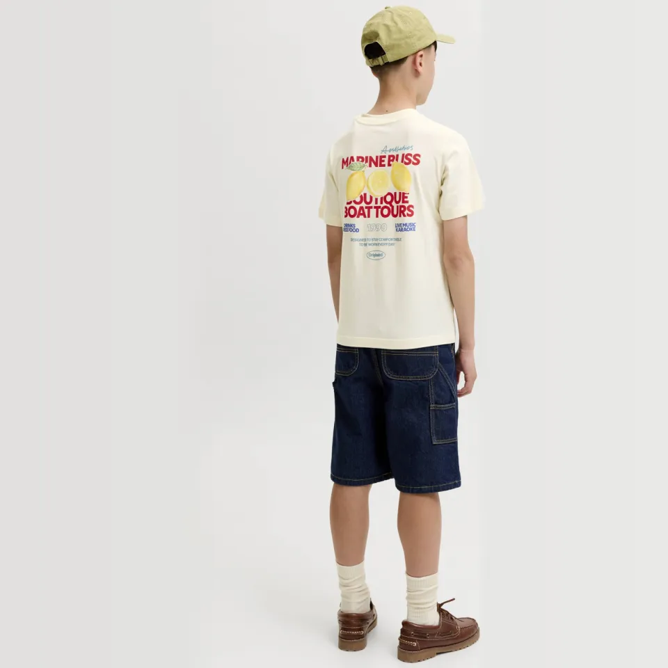Jack & Jones relaxed fit T-shirt ecru, foto 4