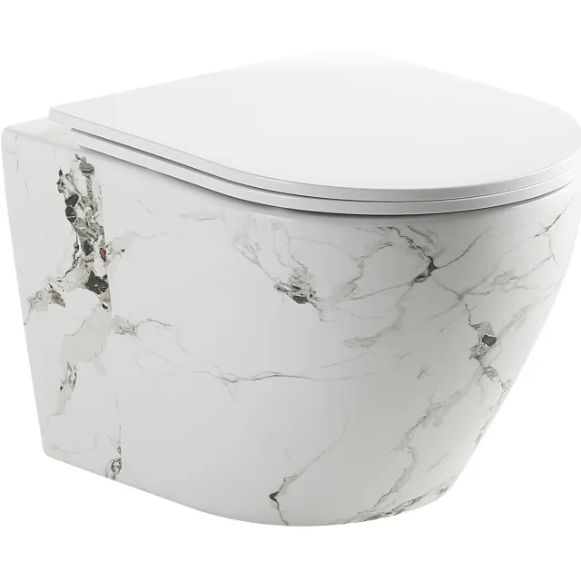 Best Design Zeus wandcloset wit marmerlook Marmi Blanco