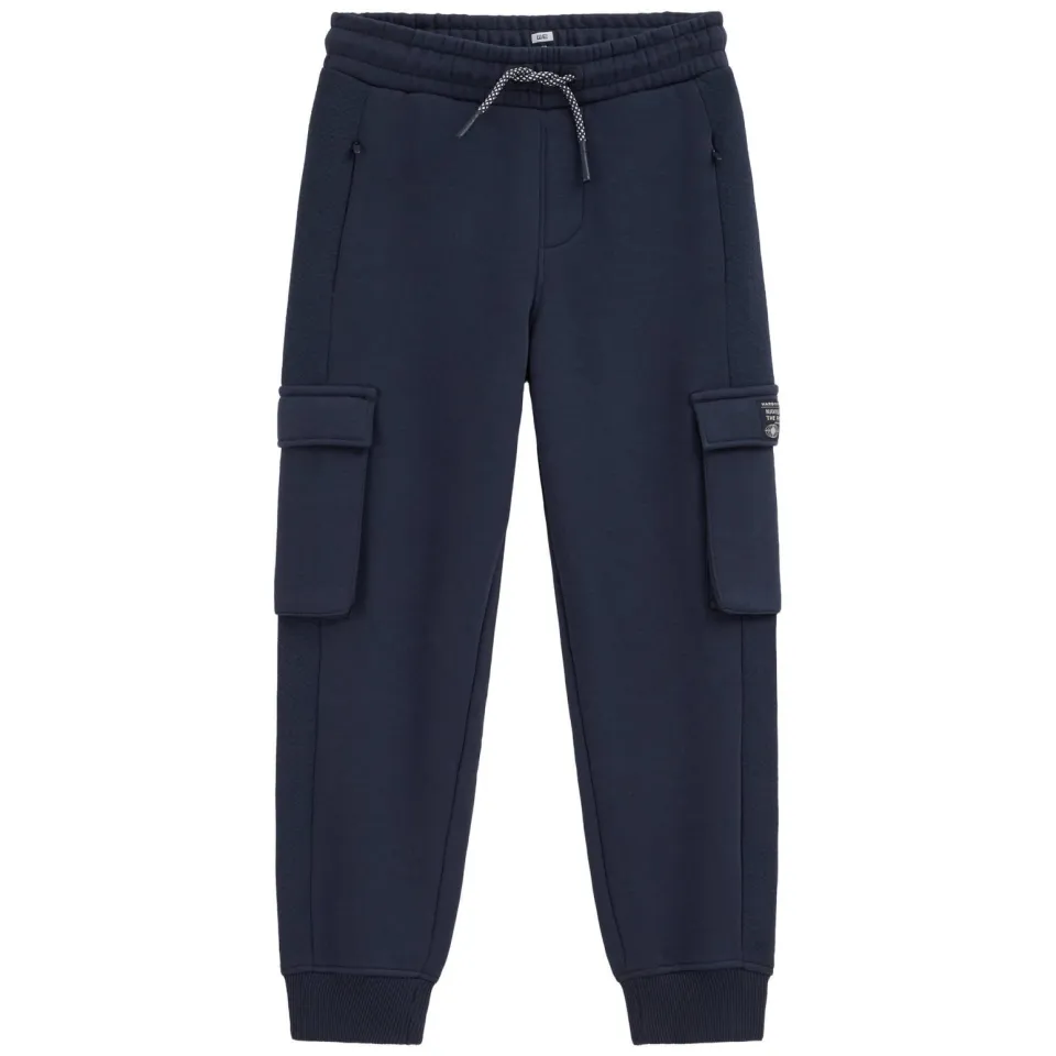 WE Fashion tapered sweatpants joggingbroek donkerblauw, foto 2