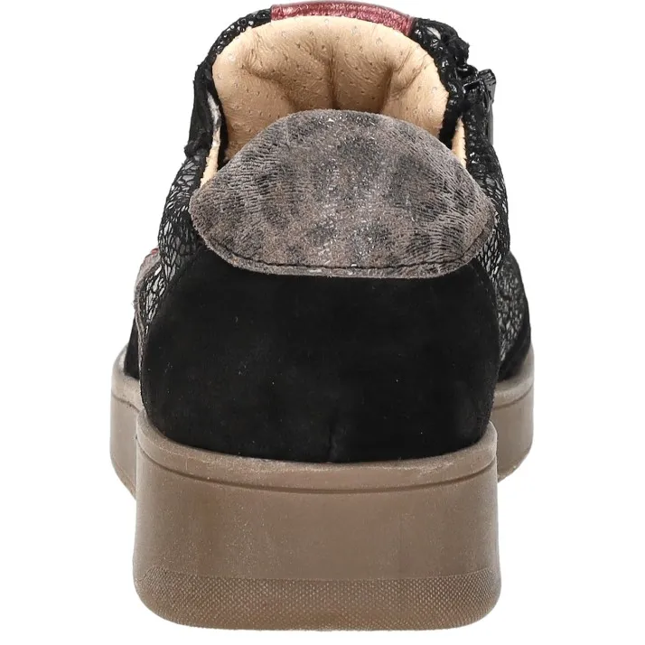Sub55 Comfort Collection Violet 17 lage sneakers zwart, foto 4