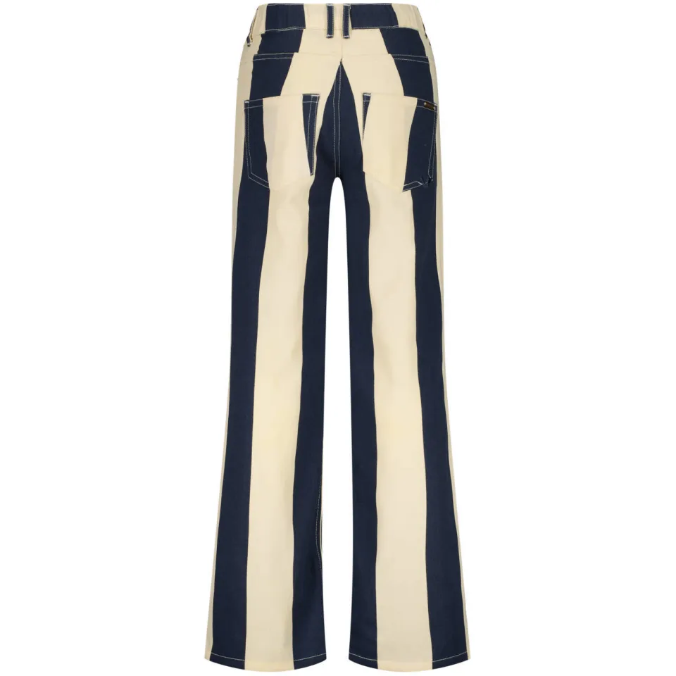 Vingino Cato Stripe high waist wide leg gestreepte jeans - donkerblauw, foto 2