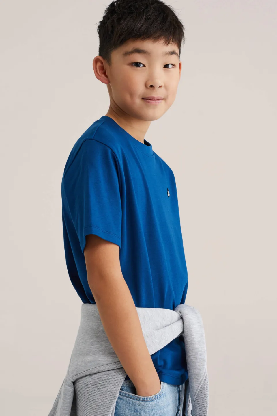 WE Fashion T-shirt jongens donkerblauw, foto 4