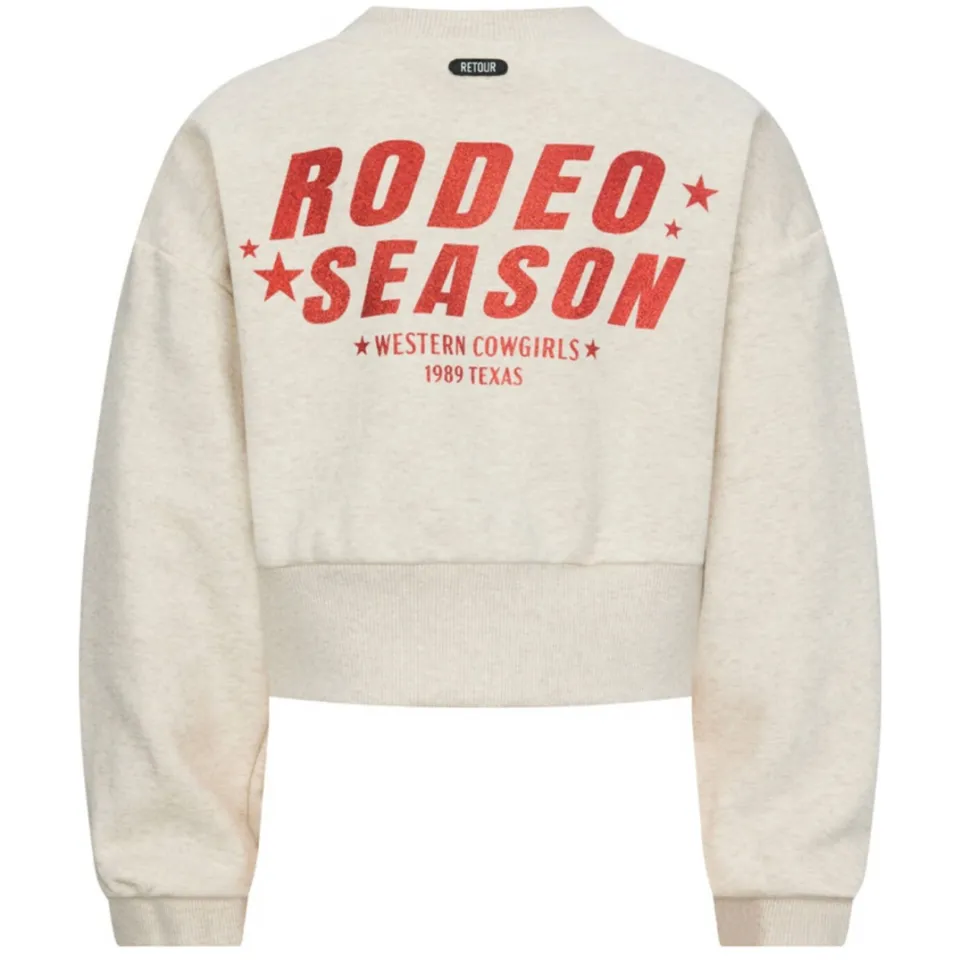 Retour Jeans sweater met backprint beige, foto 3