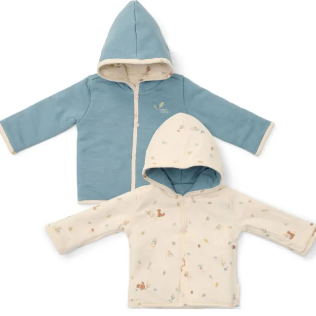 Little Dutch reversible baby tussenjas blauw/offwhite, foto 2