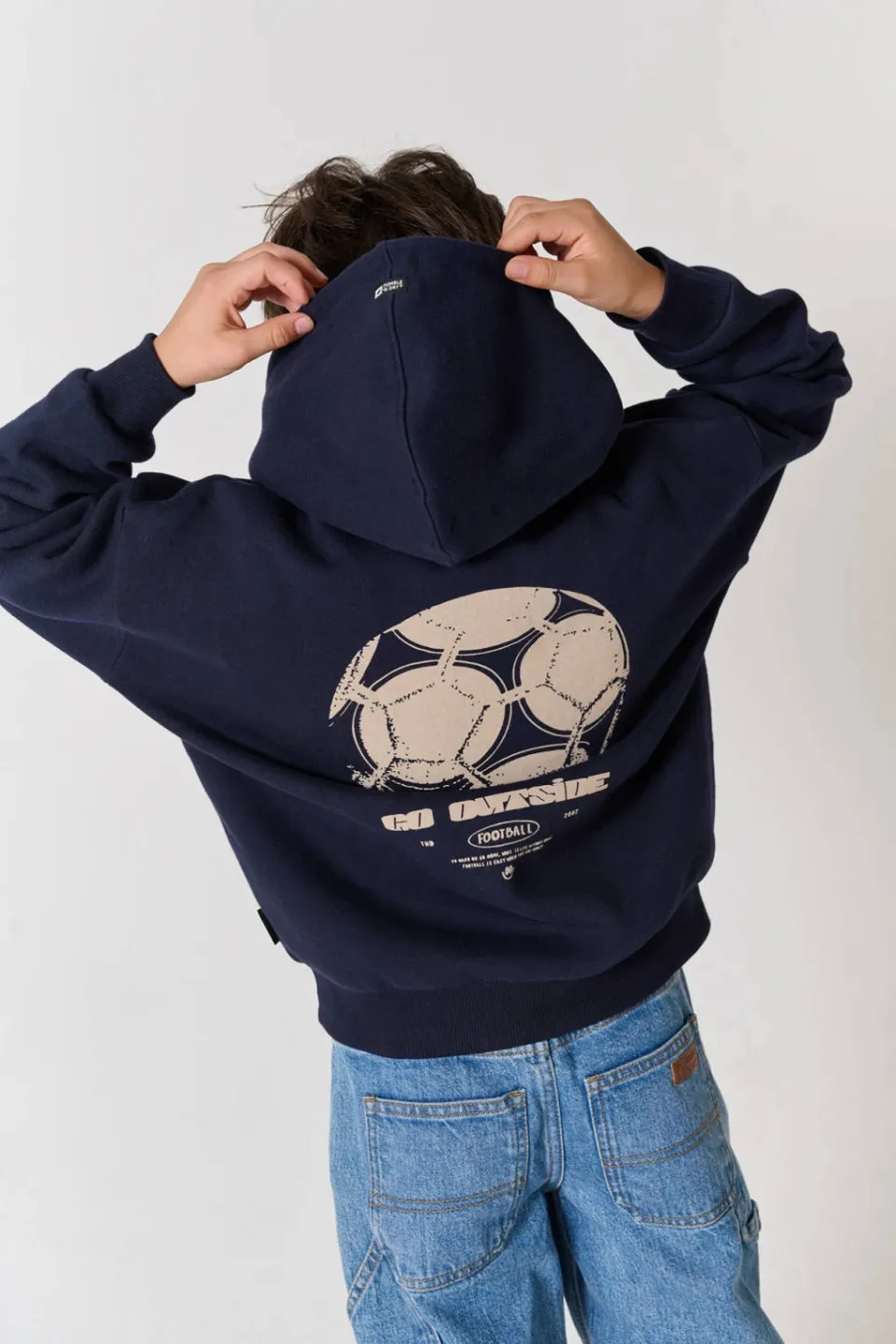 Tumble 'n Dry hoodie met backprint - donkerblauw, foto 3