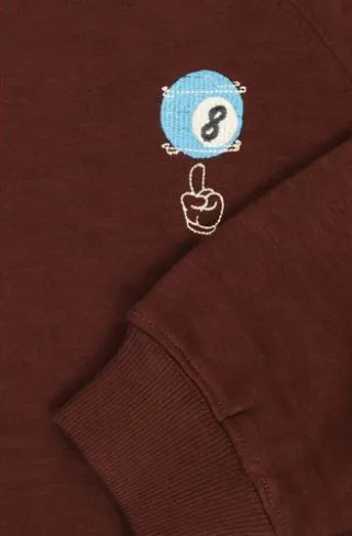 Tumble 'n Dry sweater met borduursels en backprint - donkerbruin, foto 6