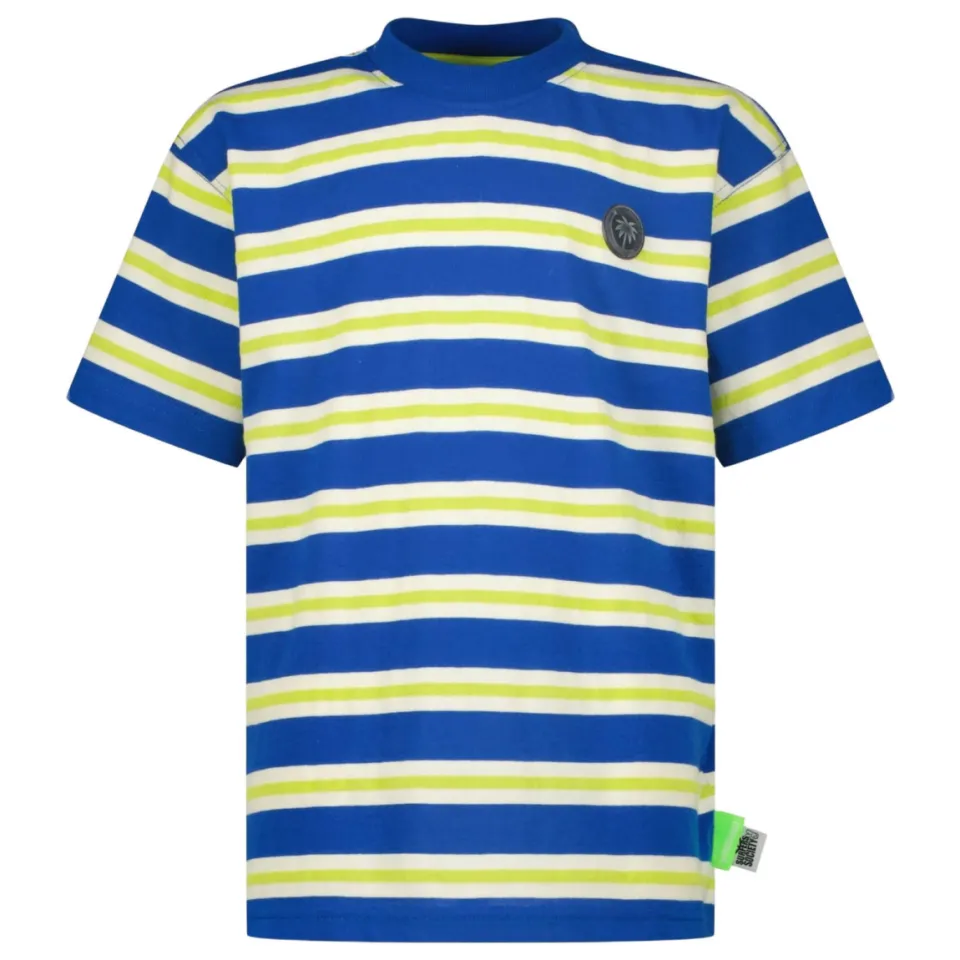 Vingino T-shirt blauw gestreept, foto 2