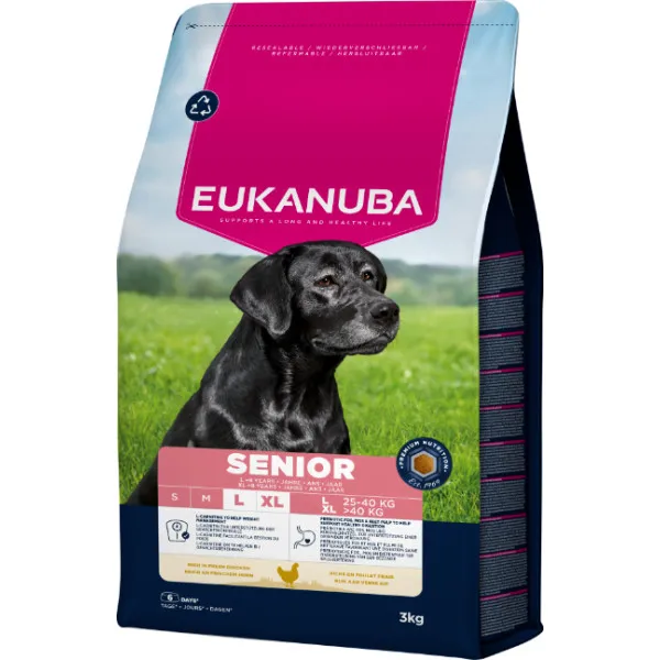 Eukanuba Life Care Dog Senior Large kip hondenvoer