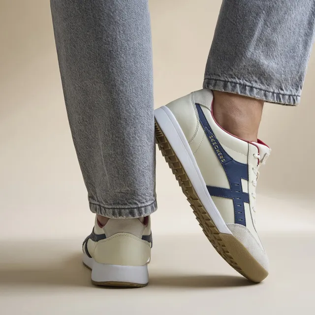 Skechers Skechers Zinger Manzilla Sneakers wit Leer Beige