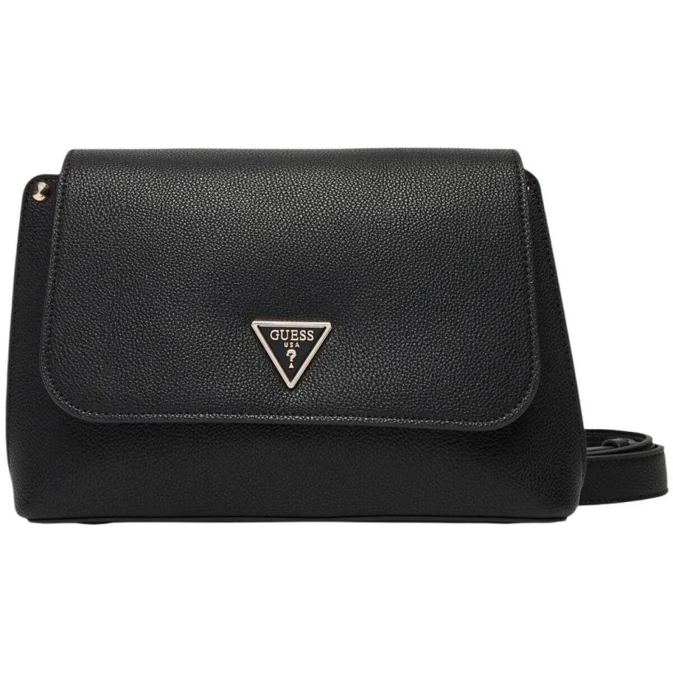 Guess Meridian II flap crossbody tas zwart, foto 2